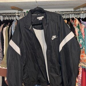 Nike Black and White Track Jacket